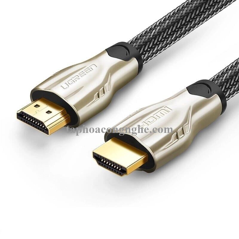 Ugreen 11193 5M màu Đen Cáp tín hiệu HDMI vỏ bọc lưới cao cấp HD102 30011193